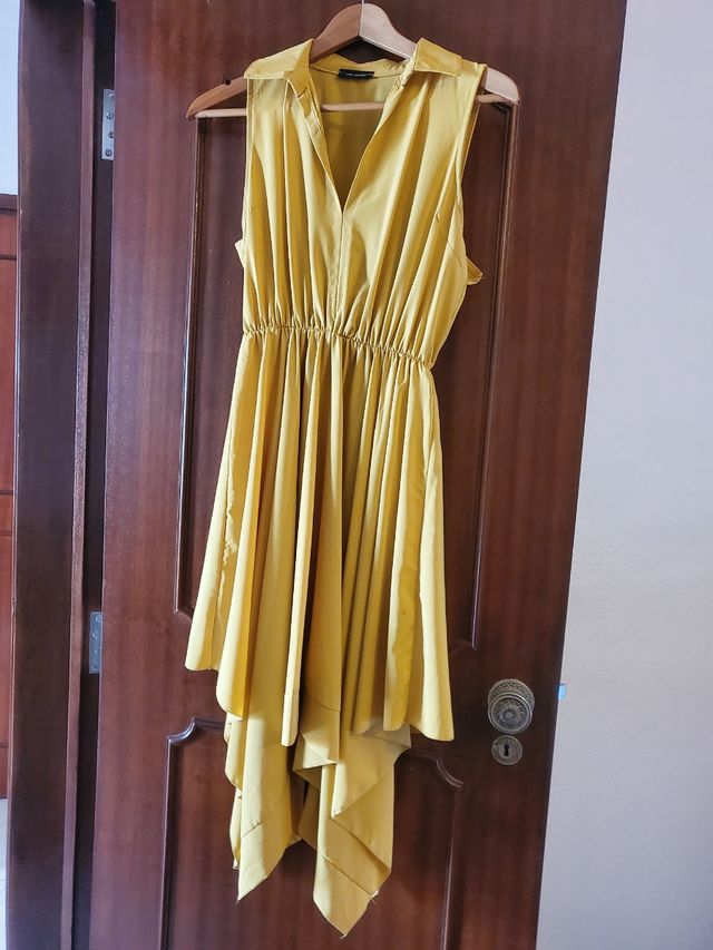 Vestido Asimétrico WS2 WOMAN - Amarelo