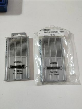 2 Juegos Brocas 0.3-1.6mm HSS MB1726