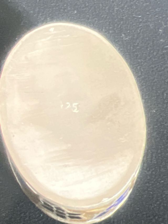 Portarosette argentato smaltato con fiori