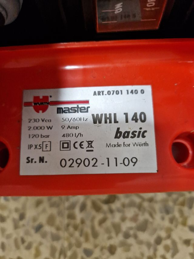 Hidrolimpiadora Würth WHL 140basic