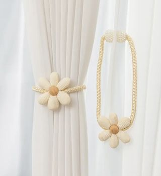 Sujeta cortinas | 2 pzas beige