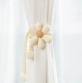 Sujeta cortinas | 2 pzas beige