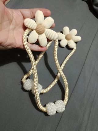 Sujeta cortinas | 2 pzas beige