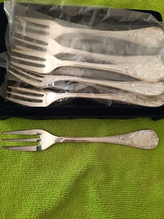 Juego 6 Tenedores Pasteles L'Argentiere