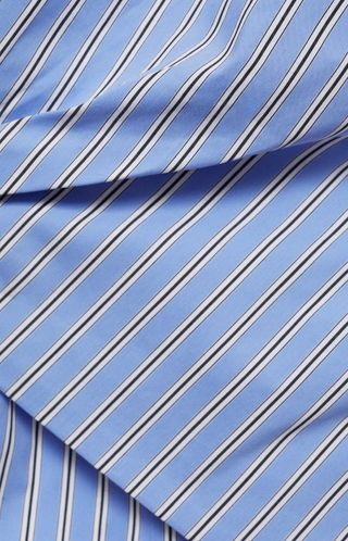 Top azul rayas palabra de honor.