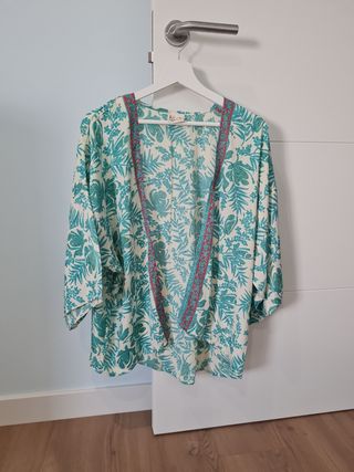 Kaftán Kuini Collection turquesa