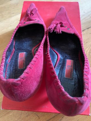 Zapatos tacón Carolina Herrera rojos, talla 37