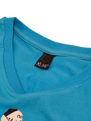Camiseta vintage turquesa