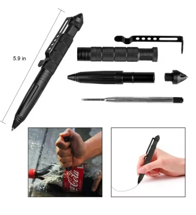 Bolígrafo táctico militar multifunción