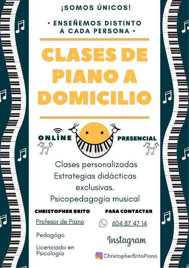 Clases de Piano y Dibujo a Domicilio