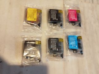 6 Cartuchos tinta Brother LC1110