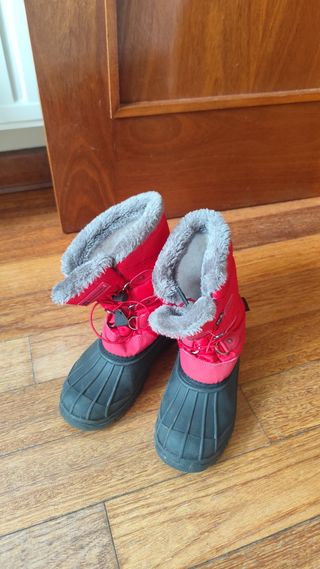 Botas Nieve rojas niña talla 36