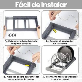 Organizador Sartenes Extensible 20-30cm