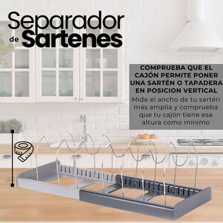 Organizador Sartenes Extensible 20-30cm