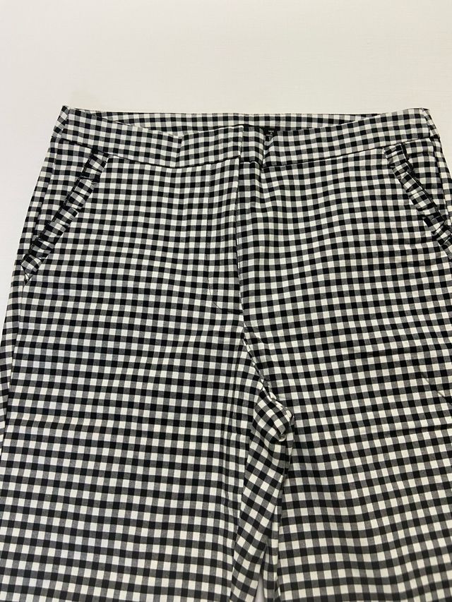 Pantalón “Zara” vichy blanco-negro. T/ L