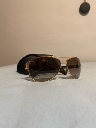 Ray Ban gafas sol doradas