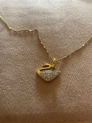 Collana cigno Swarovski
