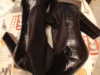 Botines negros mujer tacón cuña