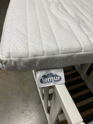 Colchón minicuna marca Lemur 90x50. 2 unidades. 