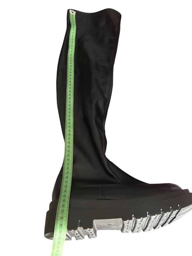 Botas altas negras elásticas