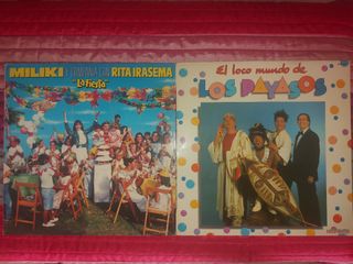Dos Vinilos infantiles: Miliki & Los Payasos
