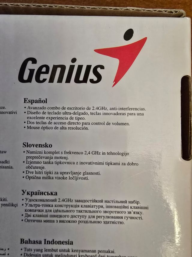 Combo Teclado y ratón Genius SlimStar 8000ME