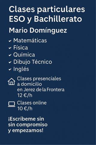 Clases particulares ESO y Bachillerato