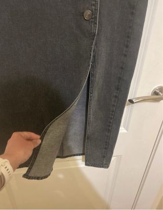 Falda midi Scalpers gris 