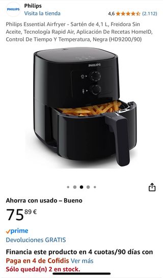 Freidora de aire Philips