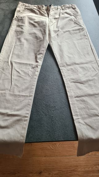 Pantaloni Cotone Beige