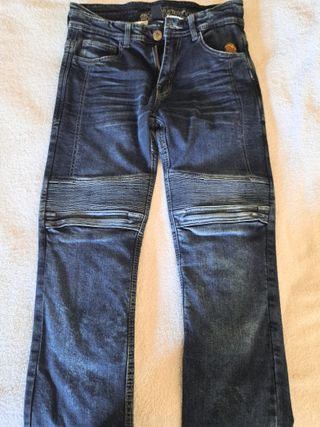 Pantalón moto Trilobite Micas Slim Azul