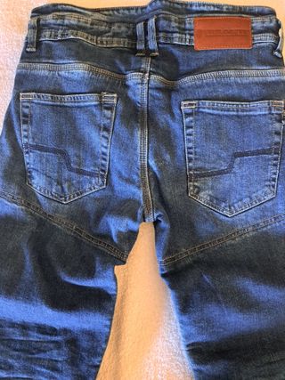 Pantalón moto Trilobite Micas Slim Azul