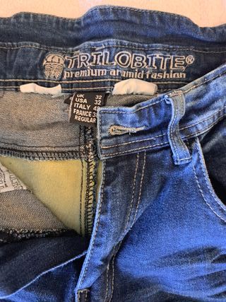 Pantalón moto Trilobite Micas Slim Azul