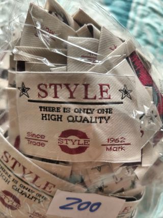 Etiquetas ropa vintage - 400uds