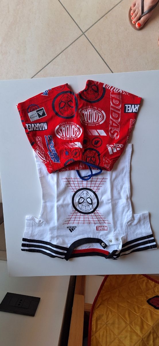 Completo Adidas Spiderman bimbo