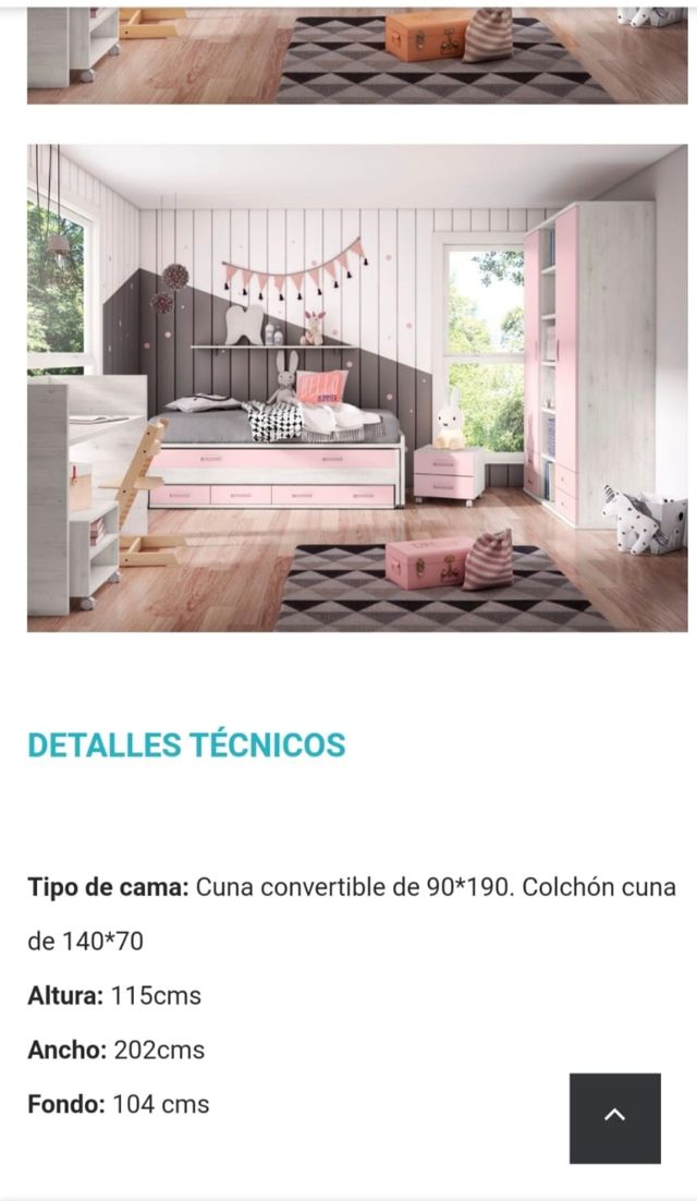 Maxi cuna convertible en cama nido