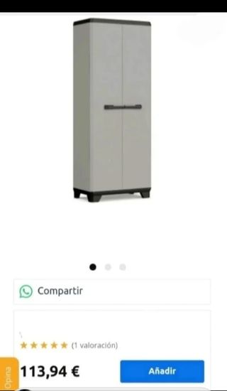 ARMARIO RESINA ESCOBERO O 3 BALDAS NUEVO