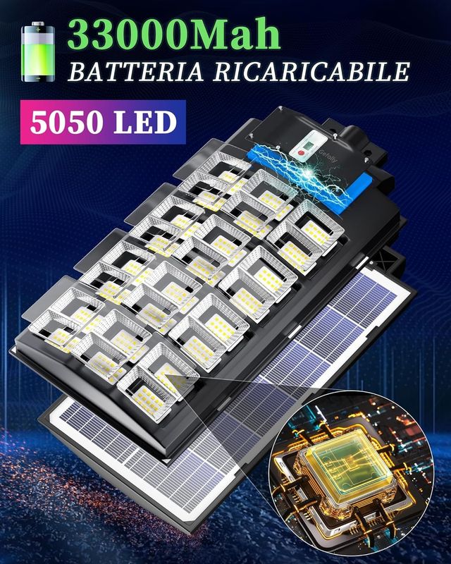 Farola solar 5300W - Exterior