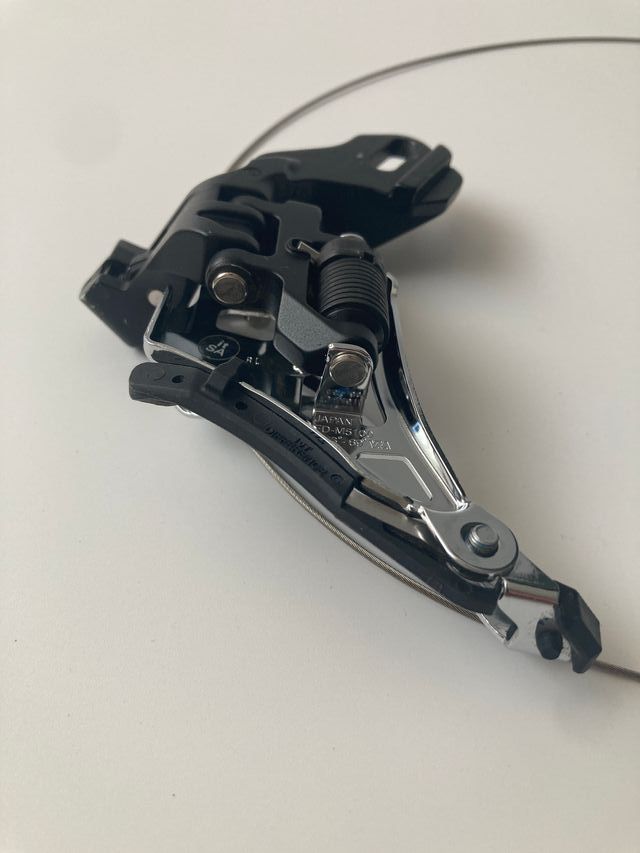 deragliatore anteriore mtb 2X manettino Shimano XT