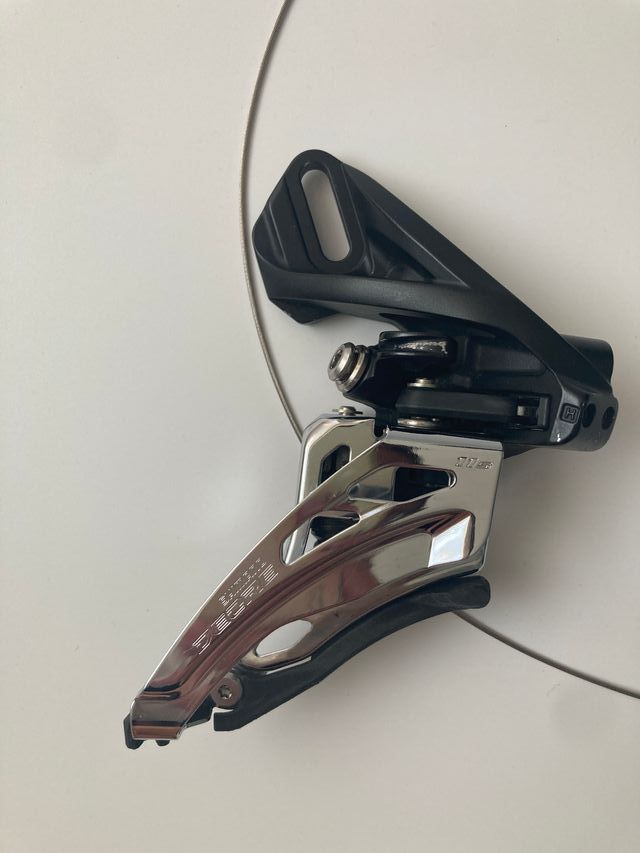 deragliatore anteriore mtb 2X manettino Shimano XT