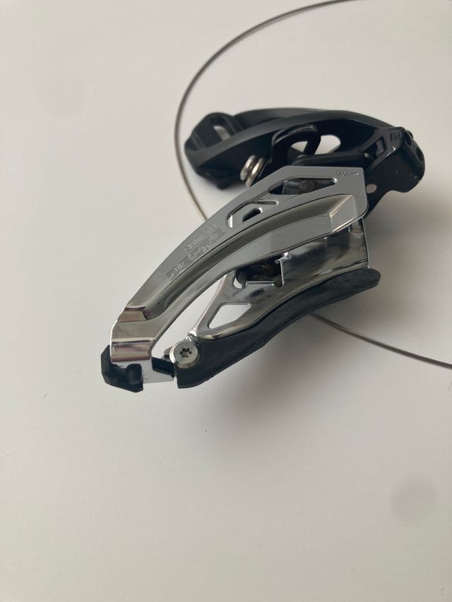 deragliatore anteriore mtb 2X manettino Shimano XT