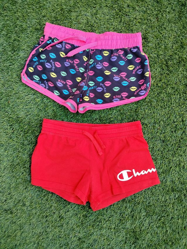 2 Shorts 9-12 años pantalones cortos niña