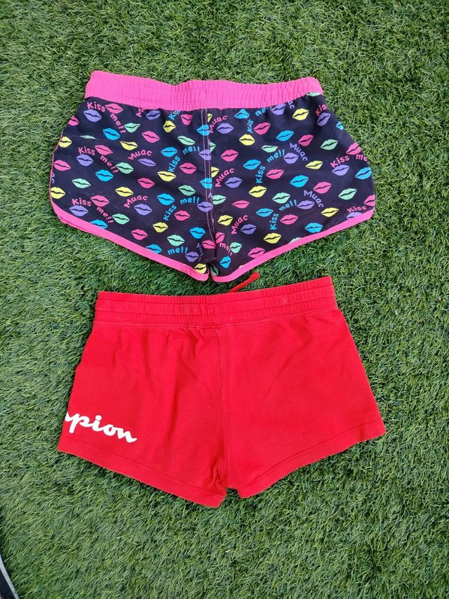 2 Shorts 9-12 años pantalones cortos niña