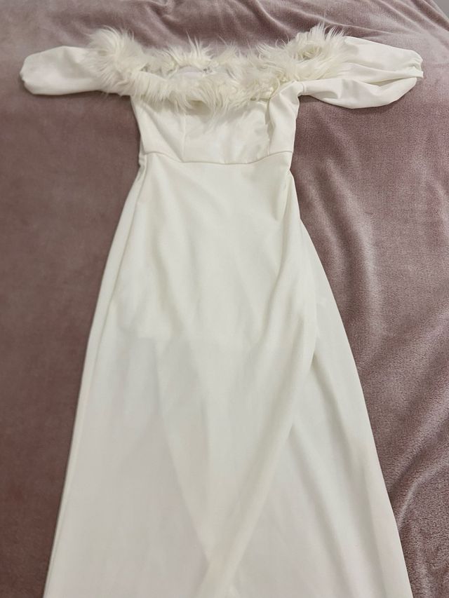Vestido blanco - Fiesta - Talla M