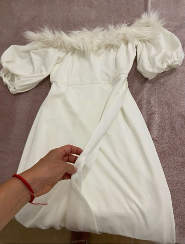 Vestido blanco - Fiesta - Talla M