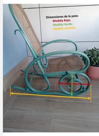 Hamaca mecedora vintage - Teal