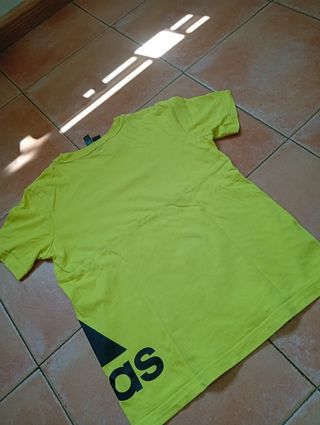 Camiseta Adidas amarilla niño