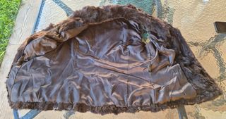 Chaleco marrón pelo conejo