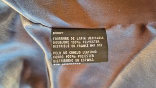 Chaleco marrón pelo conejo