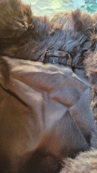 Chaleco marrón pelo conejo